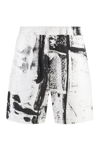 Shorts in felpa stampati